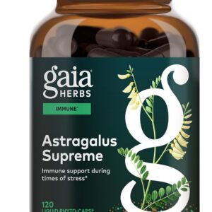 Gaia Herbs Astragalus Supreme | 120 Vegan Liquid Phyto-Caps