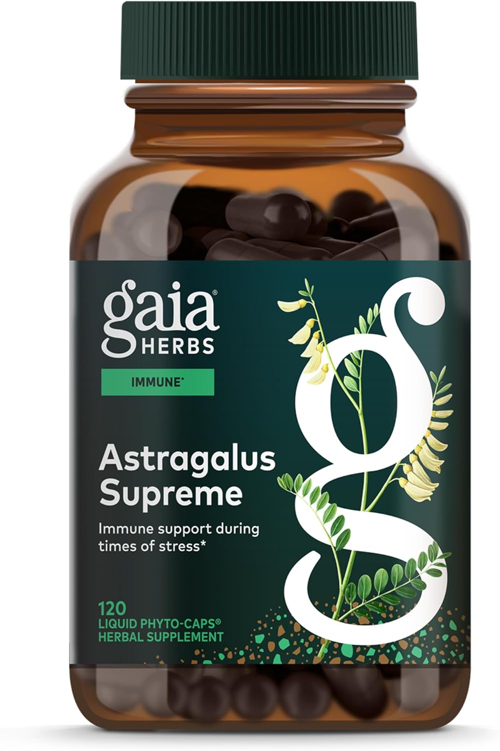 Gaia Herbs Astragalus Supreme | 120 Vegan Liquid Phyto-Caps