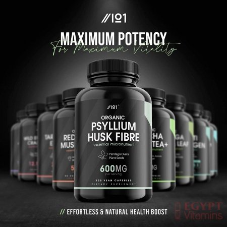Alpha01 Organic Psyllium Husk Fibre – 600mg – Natural Prebiotic Fibre Supplement from Raw Plantago Ovata Seeds – Ispaghula Husk – Made in The UK – 120 Vegan Capsules ألياف قشور السيليوم العضوى ، 600 مجم ، بريبيوتيك الطبيعى من بذور بلانتاجو أوفاتا الخام وقشور إسباجولا ، 120 كبسولة نباتية - الصورة 22