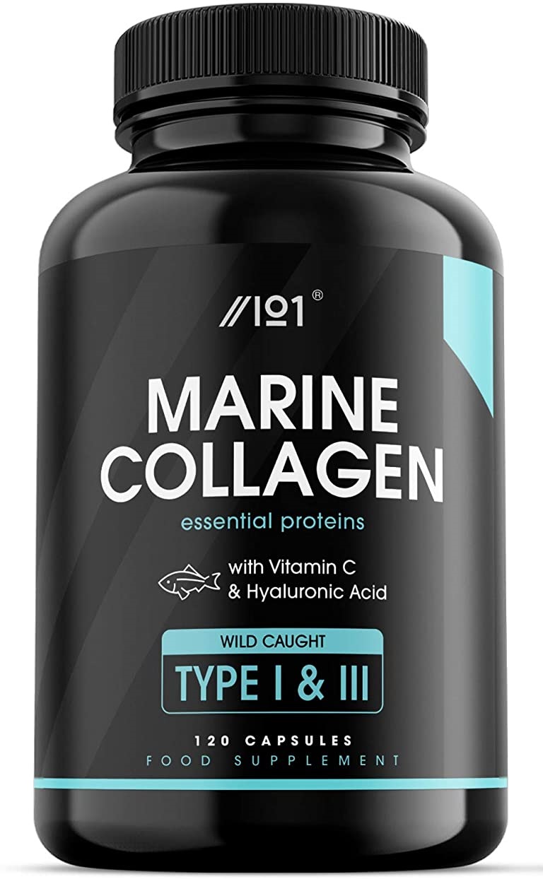 ALPHA01 Marine Collagen with Hyaluronic Acid, 120 Capsules