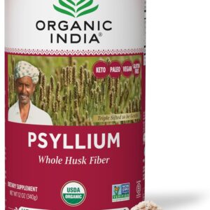Essential Organic Whole Psyllium Husk Powder for Heart & Gut | 340 gm