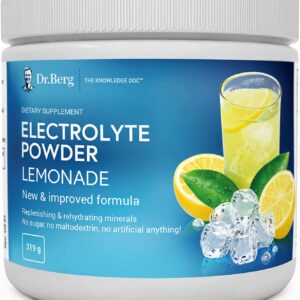 Dr berg’s Electrolyte Powder Lemonade 50 servingsدكتور بيرج أليكتروليت بودرة بطعم الليمون 50جرعة