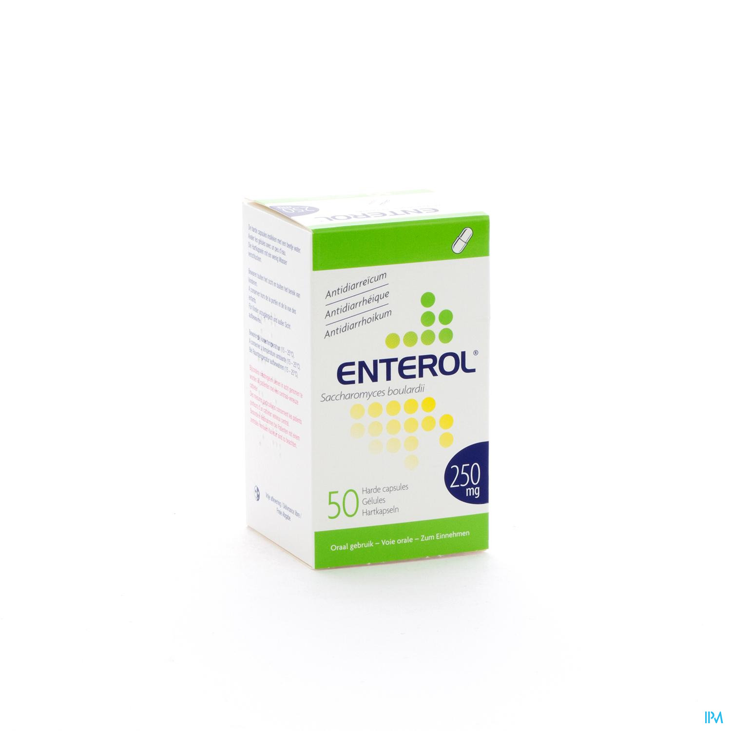 Biocodex Enterol 250 mg | Supports Intestinal Balance During Antibiotic Use | 50 CAPS