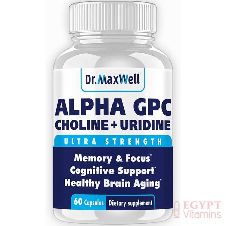 Alpha GPC 600mg + Uridine, a Choline Enhancer. Better Than Alpha-GPC or Uridine Аlone. Best Alpha GPC Choline: 2in1, Soy Free, No Fillers, USA. Best Choline Form, 60 Pills, Money Back Guarantee الفا ج ب س 600 مجم اليوريدين ، محسن الكولين (أفضل شكل للكولين) 60 حباية - الصورة 17