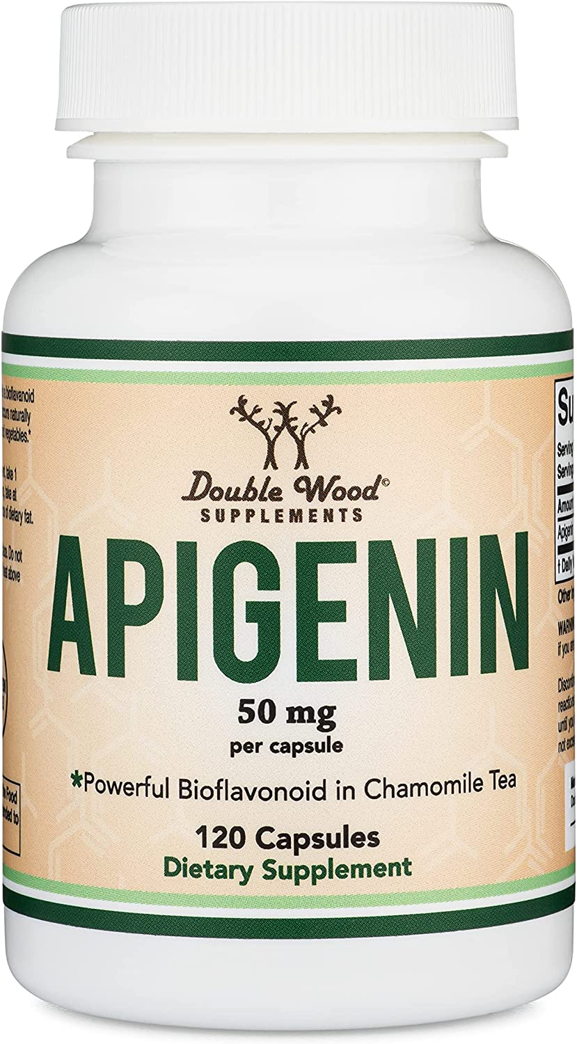 Double Wood Apigenin 50mg, 120 Capsules