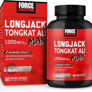 Force Factor Longjack Tongkat Ali Max for Men 1200mg | 60 Capsules