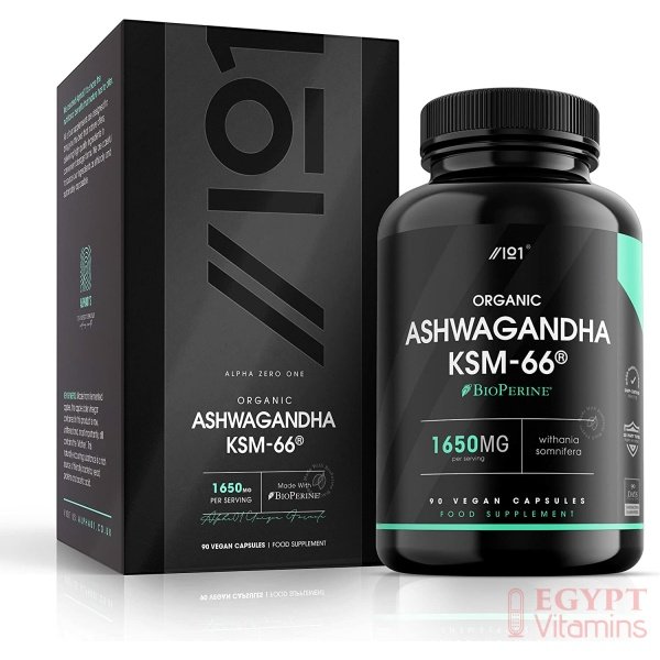 Ashwagandha KSM-66 with BioPerine1650mg – 90 Capsulesالأشواجندا العضوية ك اس ام _66 مع الفلفل الأسود العضوى لسهولة الإمتصاص ، 90 كبسولة - الصورة 8