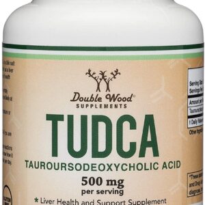 Double Wood TUDCA 500 mg, 60 Capsules