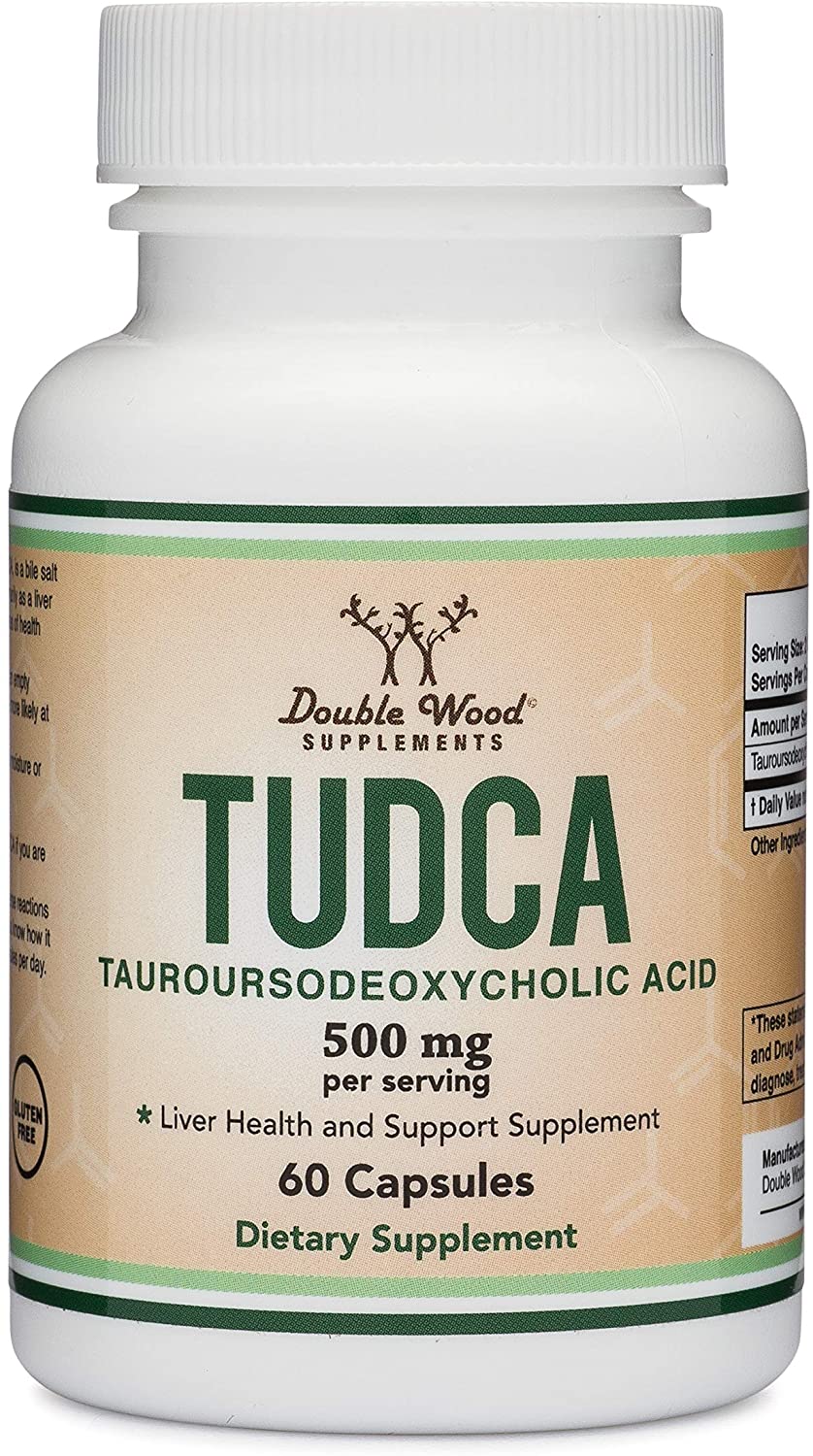 Double Wood TUDCA 500 mg, 60 Capsules