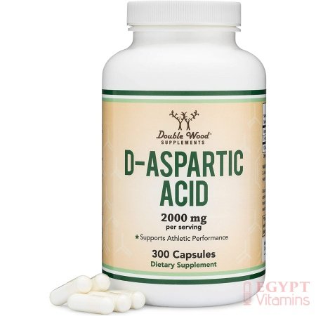 Double Wood Supplements D-Aspartic Acid (DAA) 2,000mg Per Serving, 300 Capsules, Promotes Athletic Performance and Testosterone Levels (Vegan Safe, Non-GMO, Gluten Free, Made in The USA مكملات دبل وود حمض الاسبارتيك 2,000 مجم للجرعة ، لتحسين الأداء الرياضى ورفع مستوى هرمون التستوستيرون 300 كبسولة - الصورة 7