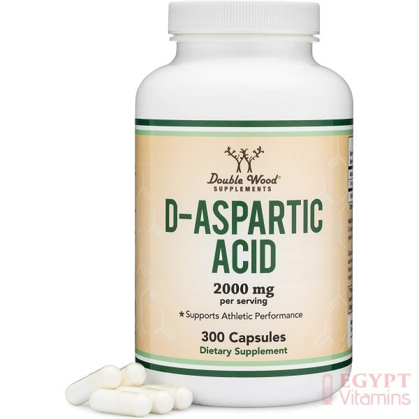 Double Wood Supplements D-Aspartic Acid (DAA) 2,000mg Per Serving, 300 Capsules, Promotes Athletic Performance and Testosterone Levels (Vegan Safe, Non-GMO, Gluten Free, Made in The USA مكملات دبل وود حمض الاسبارتيك 2,000 مجم للجرعة ، لتحسين الأداء الرياضى ورفع مستوى هرمون التستوستيرون 300 كبسولة - الصورة 4