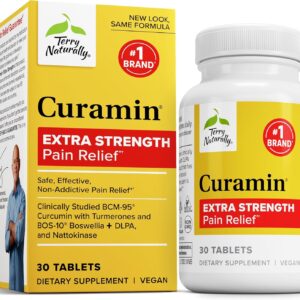 Curamin Extra Strength | Curcumin & Boswellia Supplement |30 Tablets