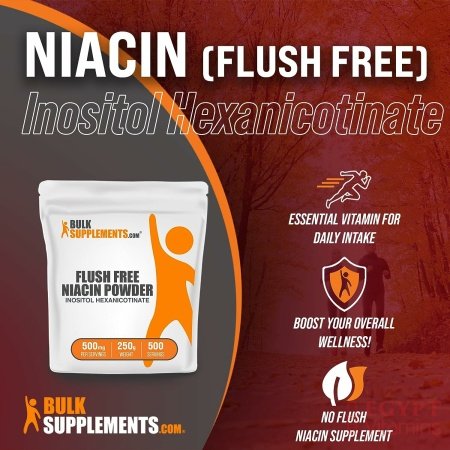 BULKSUPPLEMENTS.COM Niacin Powder – Niacin 500mg – Niacin with Flushing – Vitamin B3 Supplement – Niacin Flush – B3 Vitamins – 500mg of Nicotinic Acid per Serving (250 Grams – 8.8 oz) - الصورة 16