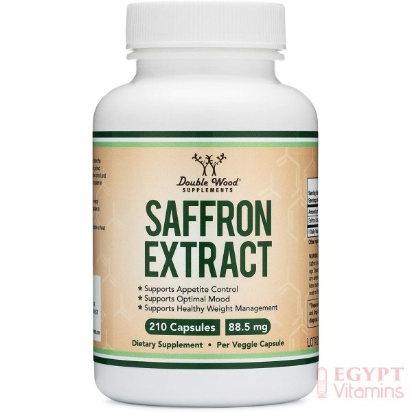 Double Wood Saffron Extract 88.5mg Appetite Suppressant for Weight Loss (Supports Eye, Retina, and Lens Health)210 Capsulesمكمل مستخلص الزعفران 88.5 مجم مثبط للشهية لفقدان الوزن (يدعم صحة العين والشبكية والعدسة 210كبسولة - الصورة 8