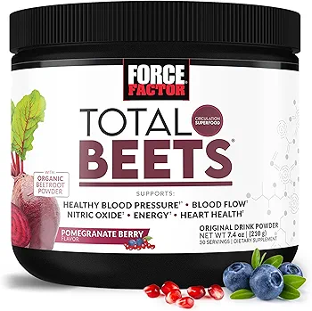 Force Factor Total Beets | NO3-T Nitric Oxide Powder | 30 Servings