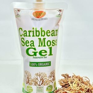 GENNI Sea Moss Gel with a Hint of Cinnamon and Nutmeg (aka Irish Moss & Carrageenen) من جينى جل الطحالب البحرية مع لمسة من القرفة وجوزة الطيب (المعروفة أيضًا باسم الطحالب الإيرلندية والكاراجينان)