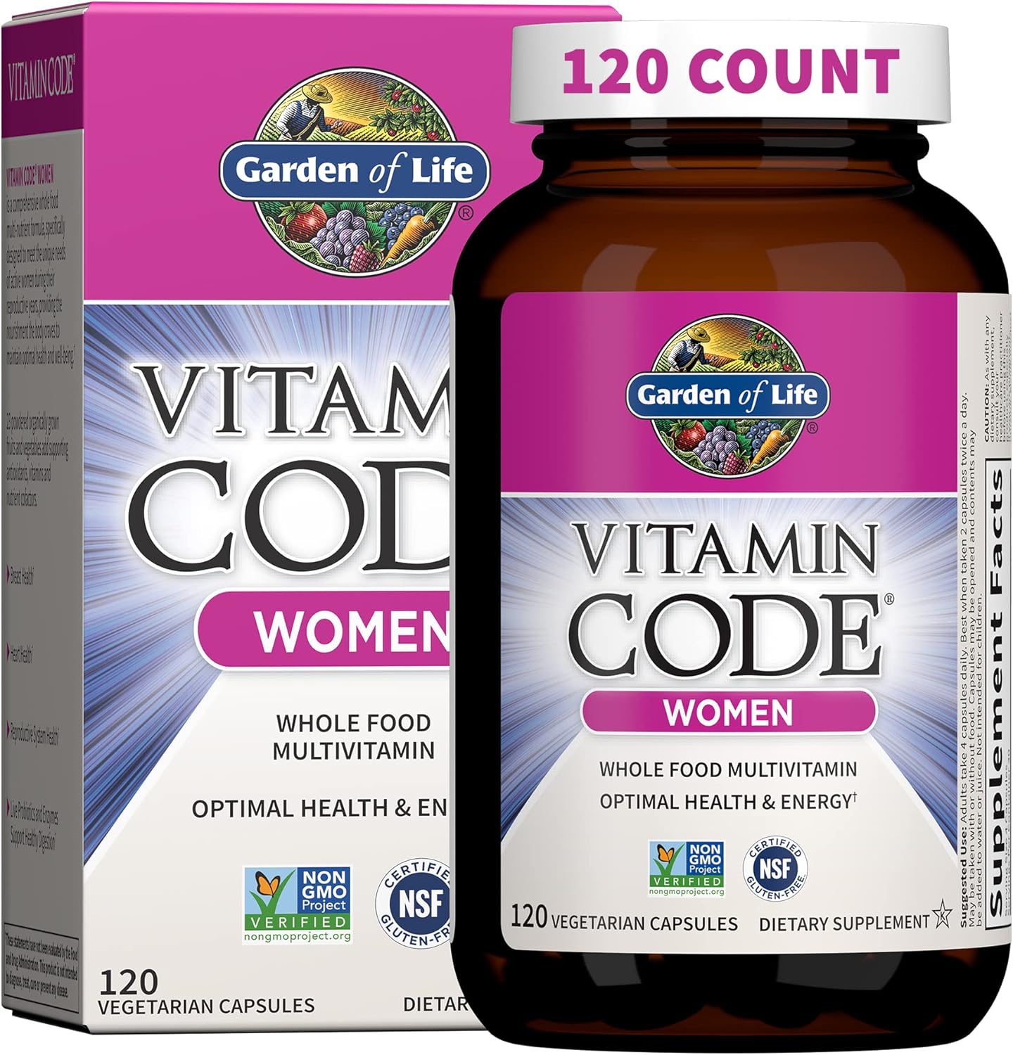 Garden of Life Women’s Multivitamin – Vitamin Code |120 Capsules