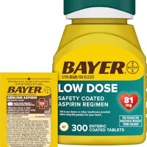 Bayer Aspirin 81mg | 300 Coated Tablets