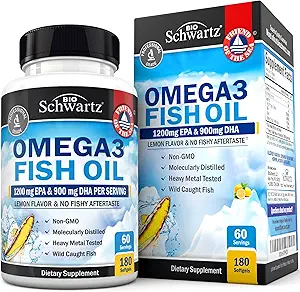 BioSchwartz Omega 3 Fish Oil, 180 Softgels