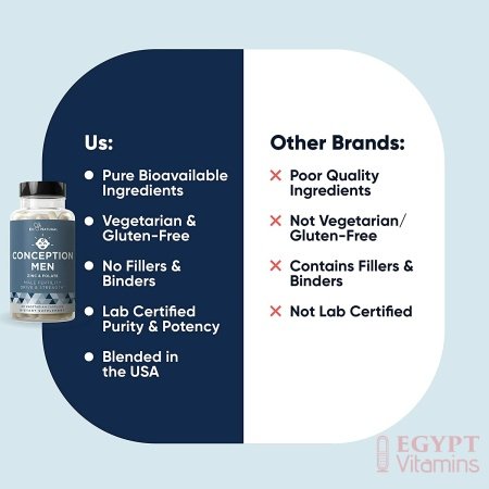 Eu Natural Conception Men Fertility Vitamins – Male Optimal Count, Motility Strength, Healthy Volume Production – Zinc, Folate, Ashwagandha Pills – 60 Vegetarian Soft Capsules فيتامينات الخصوبة للرجال ، مع الزنك وحمض الفوليك والأشواجندا ، لزيادة الخصوبة ، و تحسين الصحة الإنجابية ، 60 كبسولة نباتية - الصورة 17