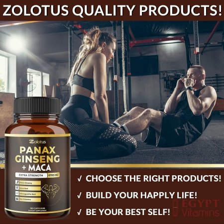 5 in 1 Panax Ginseng + Maca, 5 Months Supply, 6700 mg per Capsule with Ashwagandha, Tribulus Terrestris, Saw Palmetto, Boost Energy, Stamina, Powerful Strength, Endurance Supplement, Mood Support - الصورة 15