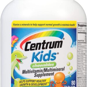 Centrum Kids Chewable Multivitamin for Kids | 80 Count