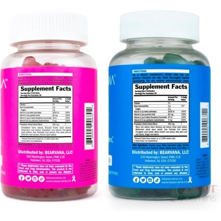 BEARVANA Top & Peach Support Combo Pack Gummies for Women | 9 Herbal Extracts Including Fenugreek, Maca & Fennel | Essential Vitamins | Berry Flavor | 2-Pack (120 Gummies) - الصورة 17