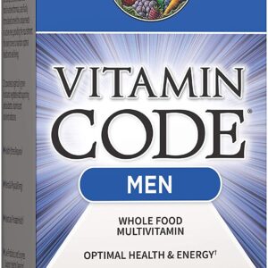 Garden of Life Vitamin Code Whole Food Mens Vitamins Mental & Physical Energy, Heart & Prostate Health, 240 Vegetarian Capsules جاردين اوف لايف ، فيتامين كود ، فيتامينات و معادن متعددة مع البروبيوتيك ، لتحسين الصحة العامة للرجال ، لصحة القلب والبروستاتا، وزيادة إنتاج الطاقة ، 240 كبسولة نباتية