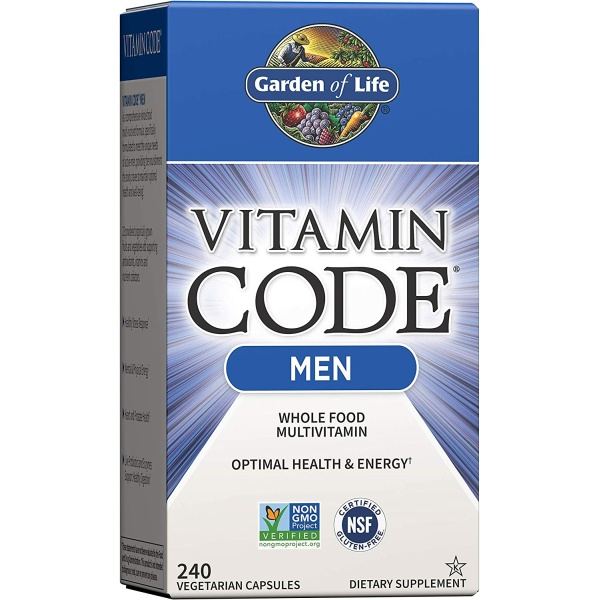 Garden of Life Vitamin Code Whole Food Mens Vitamins Mental & Physical Energy, Heart & Prostate Health, 240 Vegetarian Capsules جاردين اوف لايف ، فيتامين كود ، فيتامينات و معادن متعددة مع البروبيوتيك ، لتحسين الصحة العامة للرجال ، لصحة القلب والبروستاتا، وزيادة إنتاج الطاقة ، 240 كبسولة نباتية - الصورة 11