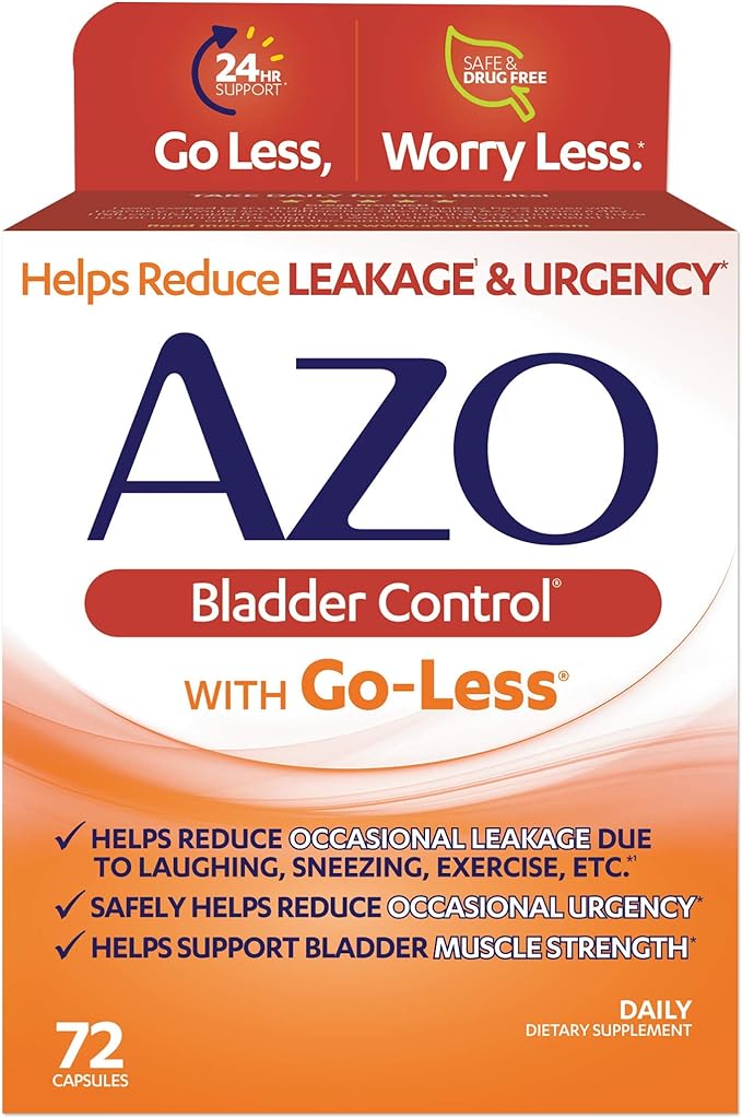 AZO Bladder Control with Go-Less Daily Supplement | 72 Capsules