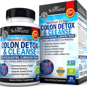 BioSchwartz Colon Cleanser Detox , 45 Capsules