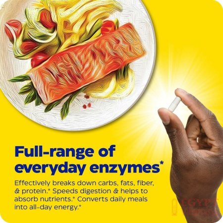 Enzymedica Digest, Complete Enzyme Formula for Everyone’s Digestive Health, with Full Range of Enzymes for Everyday Diets, 90 Capsulesتركيبة إنزيمية كاملة لصحة الجهاز الهضمي وحل مشاكله من تقلصات وانتفاخات وعسر الهضم عبوة 90 كبسولة - الصورة 27