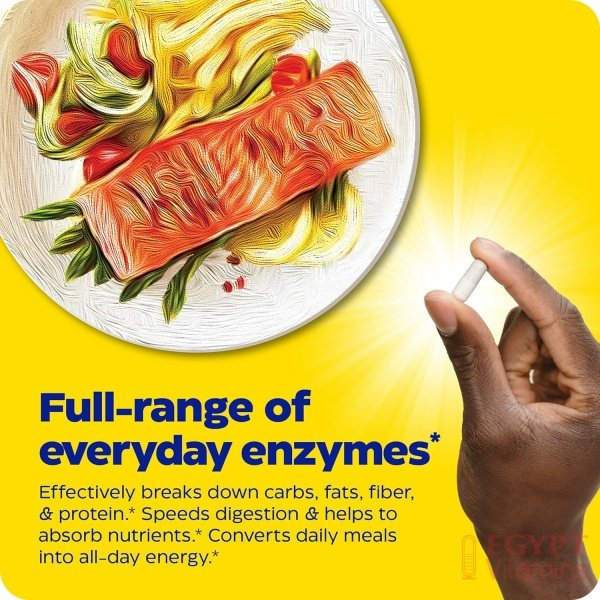 Enzymedica Digest, Complete Enzyme Formula for Everyone’s Digestive Health, with Full Range of Enzymes for Everyday Diets, 90 Capsulesتركيبة إنزيمية كاملة لصحة الجهاز الهضمي وحل مشاكله من تقلصات وانتفاخات وعسر الهضم عبوة 90 كبسولة - الصورة 18