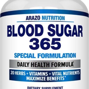 Arazo Nutrition Blood Sugar 365, 120 Capsules