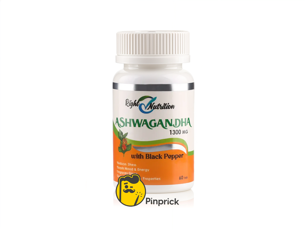 أشواجندا Ashwagandha 1300mg with Black Pepper – تعزيز الطاقة والتوازن العصبي | 60 قرص