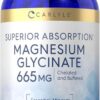 Premium Vital Magnesium Glycinate 665mg - High Absorption Gentle Mineral Support for Daily Structural Balance & Vitality, 250 Capsules Bundle with Practical Pill Box, 8-Month Supply Wellness Kit