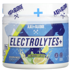 Axe & Sledge Supplements Electrolytes+ – Lemon Lime, 8.677 oz (246 g)