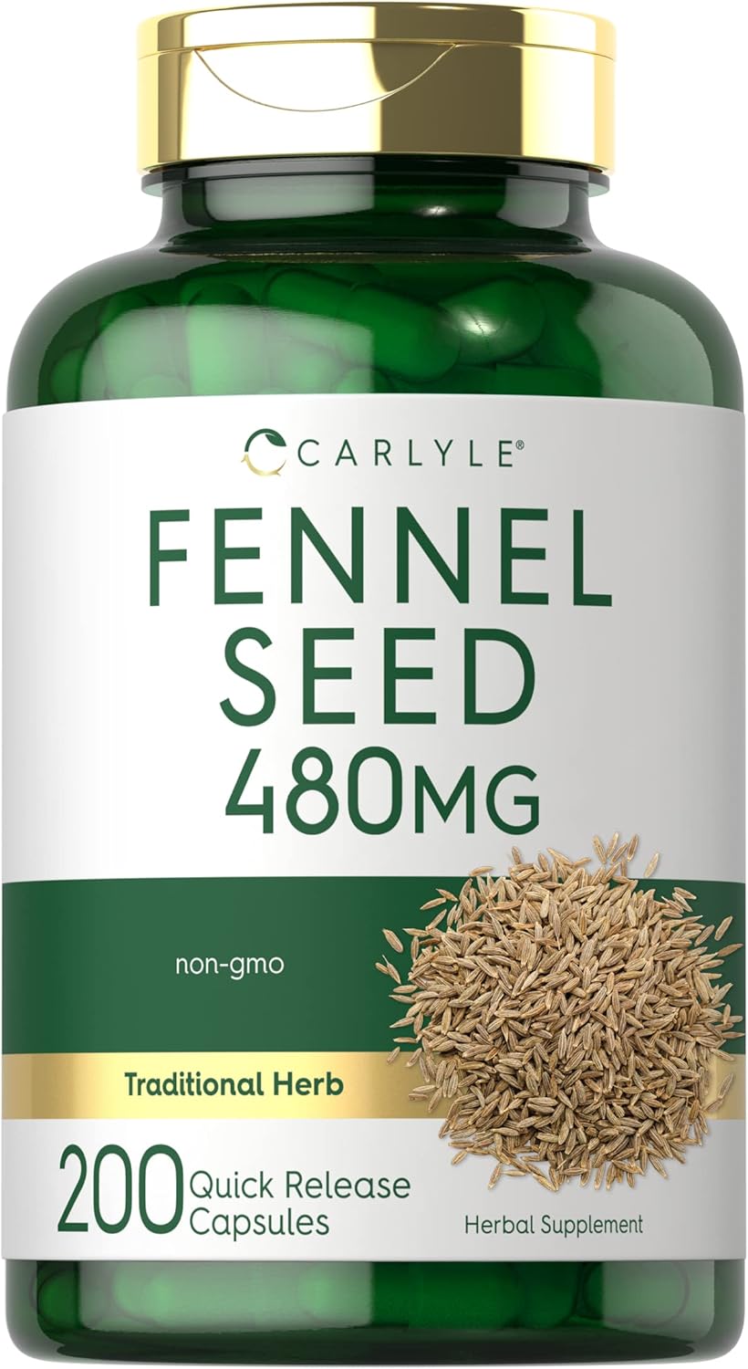 Carlyle Fennel Seed 480mg, 200 Capsules
