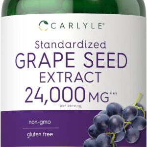 Carlyle Grape Seed Extract 24,000 mg, 240 Capsules