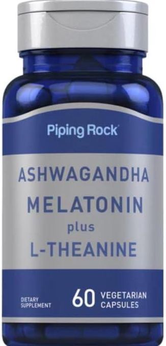 Ashwagandha Nighttime Complex with LTheanine 60 CapsulesEvening Support Blend for Balance & Relaxation