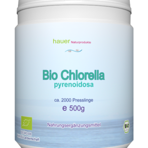 hauer Haturprodukte 500g organic Chlorella pyrenoidosa, 2000 pellets, from controlled organic cultivation الكلوريلا العضويه 500 مجم