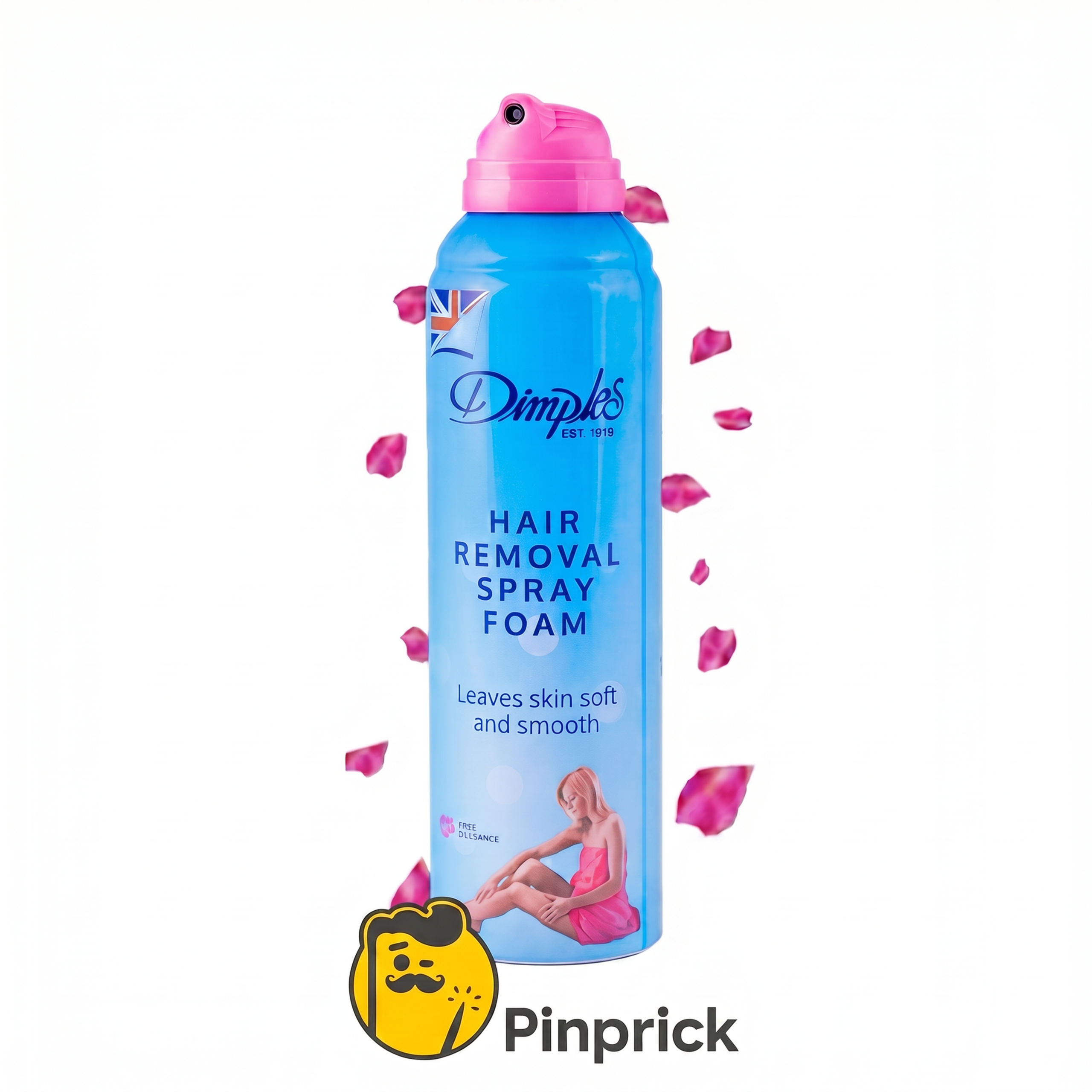 Dimples Hair Removal Spray Foam رغوة إزالة الشعر - 100ML - Rose Fragrance