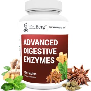 Dr. Berg Advanced Digestive Enzymes: Natural Support with ACV | 180 Tablets
