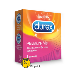 Durex Pleasure Me, Pack of 3 - ديوركس واقي ذكري منقط ومضلع لمتعة أكبر