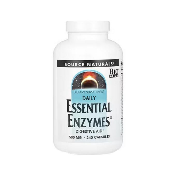 Source Naturals Essential Daily Enzymes 500 mg, 240 Capsules