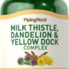 Piping Rock Milk Thistle Dandelion & Yellow Dock 180 Capsules