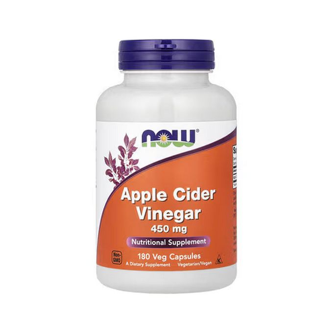 Now Food Apple Cider Vinegar 450 mg, 180 Vegetarian Capsules