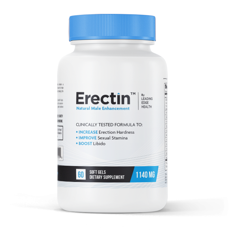 Erectin: Triple-Action Male Enhancement Formula | 60 Softgels