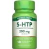 Premium 5-HTP 200mg Serotonin Support – Extra Strength Formula for Mood, Stress Relief & Better Sleep – 50 Veggie Capsules for Natural Brain & Emotional Well-Being
