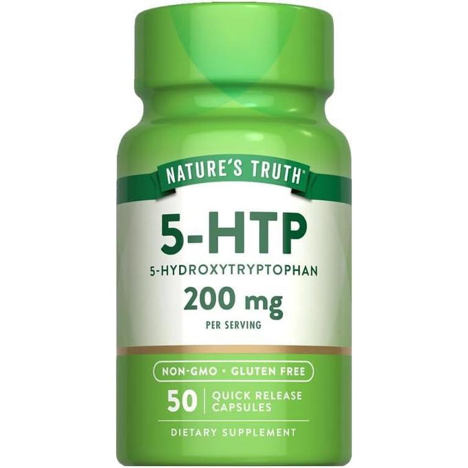 Premium 5-HTP 200mg Serotonin Support – Extra Strength Formula for Mood, Stress Relief & Better Sleep – 50 Veggie Capsules for Natural Brain & Emotional Well-Being